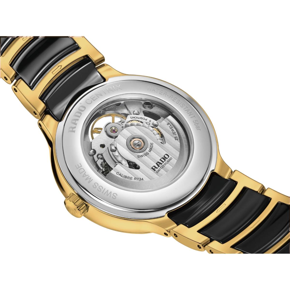RADO Centrix Black Dial Analog Titanium Automatic Men's Watch R30008902