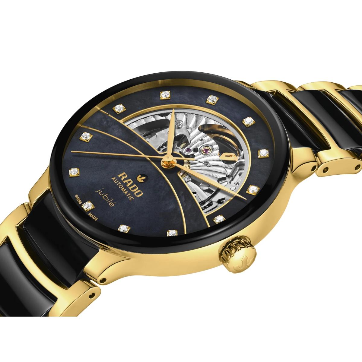 RADO Centrix Black Dial Analog Titanium Automatic Men's Watch R30008902