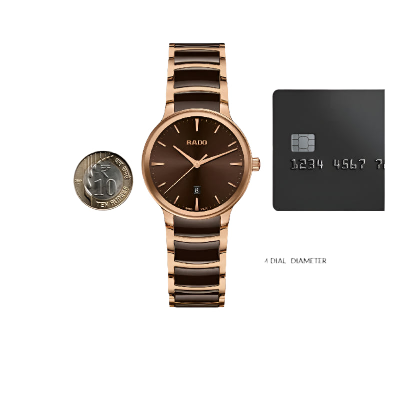 RADO Centrix Women Brown Analog Stainless Steel Watch R30024302