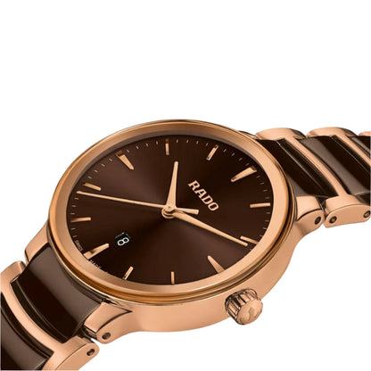 RADO Centrix Women Brown Analog Stainless Steel Watch R30024302