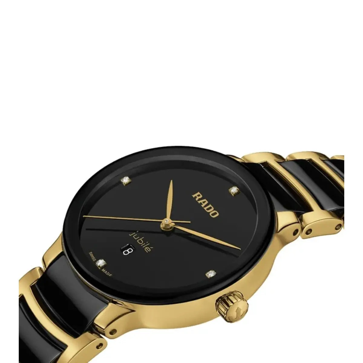 RADO Centrix Quartz Black Dial Analog Ceramic Women's Watch R30025712