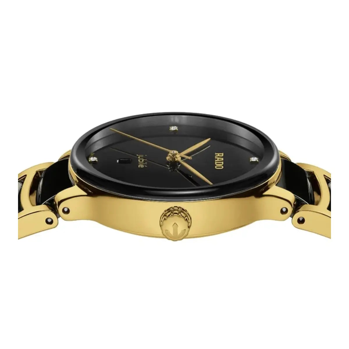 RADO Centrix Quartz Black Dial Analog Ceramic Women's Watch R30025712