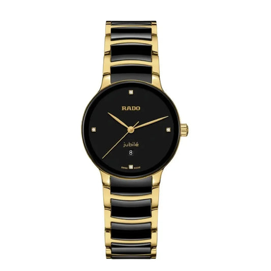 RADO Centrix Quartz Black Dial Analog Ceramic Women's Watch R30025712