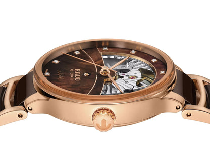 RADO Centrix Automatic Diamonds Open Heart Women Watch R30029902