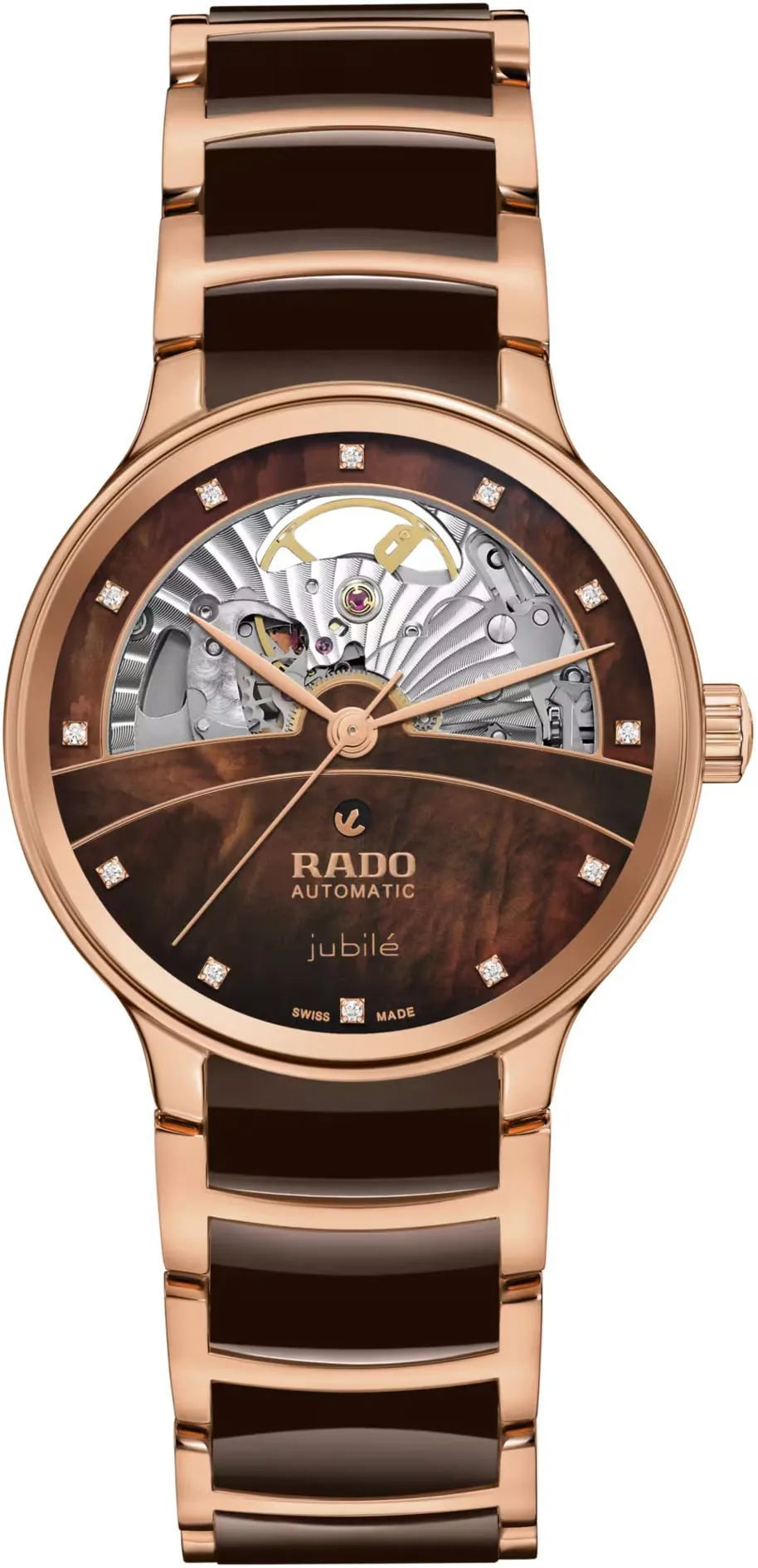 RADO Centrix Automatic Diamonds Open Heart Women Watch R30029902