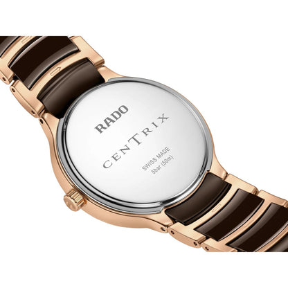 RADO Centrix Quartz Brown Dial Analog Ceramic Women's Watch R30038712
