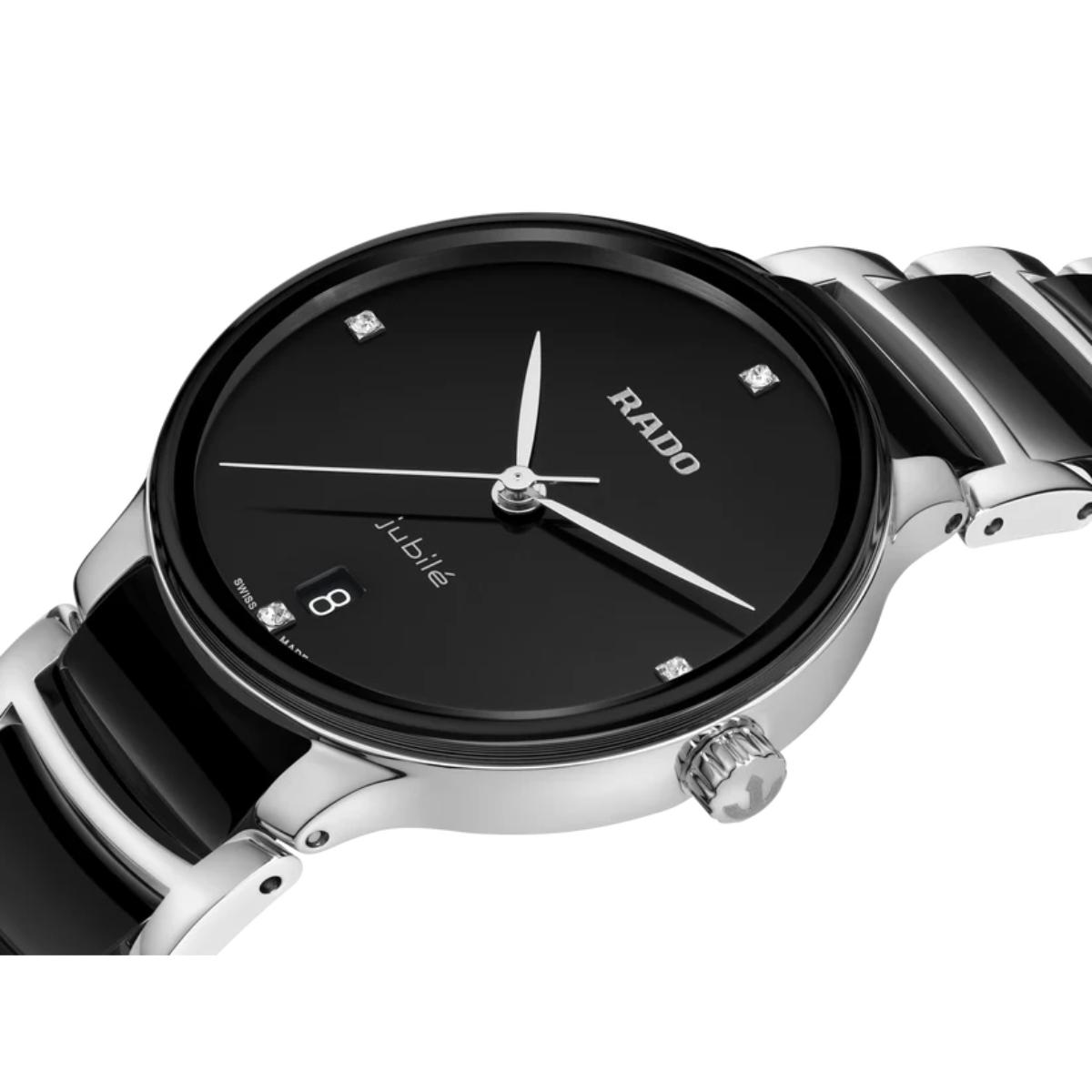 RADO Centrix Quartz Black Dial Analog Ceramic Women's Watch R30040712