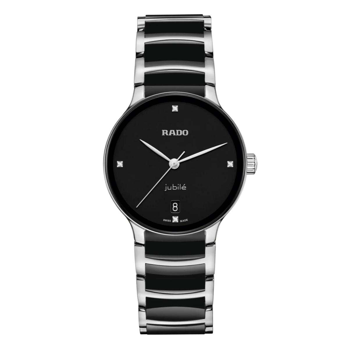 RADO Centrix Quartz Black Dial Analog Ceramic Women's Watch R30040712