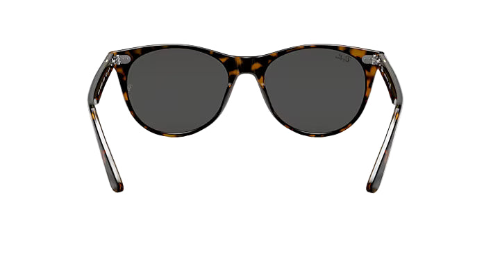 Ray-Ban RB2185 1292B1 Wayfarer II Classic Unisex Sunglasses – Dark Grey Round Frame, 52mm