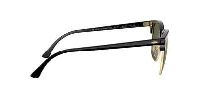 Ray-Ban Clubmaster Classic RB3016 W0365 – Black & Gold Frame, Green G-15 Lens, 51mm