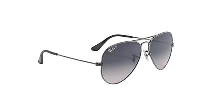Ray-Ban RB3025 004/78 Aviator Sunglasses – Polarized Grey Gradient Lenses, Gunmetal