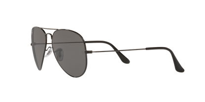 Ray-Ban RB3025 002/48 Aviator Total Black Polarized Sunglasses – 58mm Medium Fit