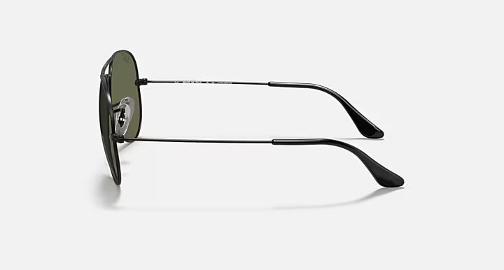 Ray-Ban RB3025 002/58 62 Aviator Sunglasses – Classic Black Frame with Polarized Green Lenses