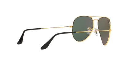 Ray-Ban RB3025I 001/58 Aviator Classic Sunglasses – Polarized Green Lenses, Gold Frame, 58mm