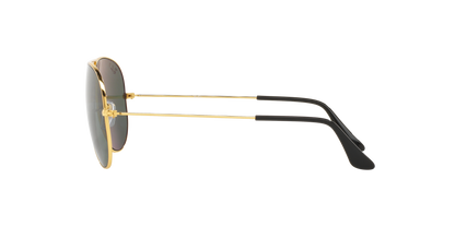 Ray-Ban RB3025I 001/58 Aviator Classic Sunglasses – Polarized Green Lenses, Gold Frame, 58mm