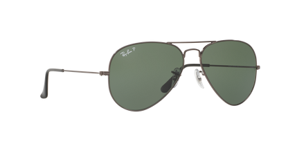 Ray-Ban RB3025I 004/58 Aviator Sunglasses – Silver Frame, Polarized Green Lenses, 58mm Medium Size