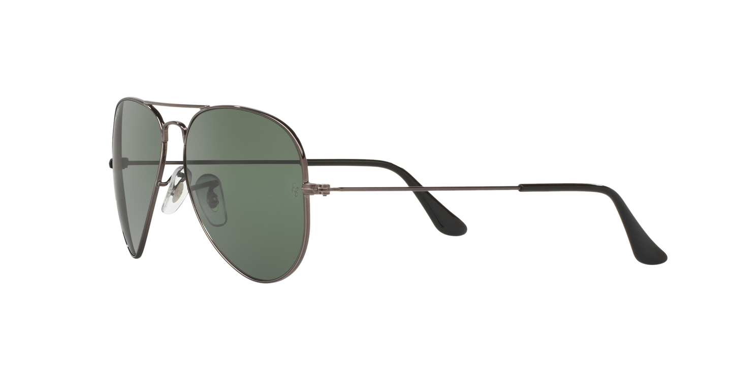 Ray-Ban RB3025I 004/58 Aviator Sunglasses – Silver Frame, Polarized Green Lenses, 58mm Medium Size