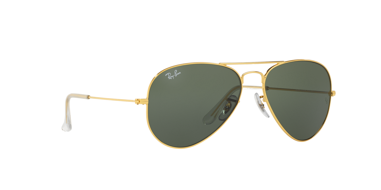 Ray-Ban Gold Full Rim Aviator Sunglasses RB3025I 0015 55 – Classic Stylish Eyewear
