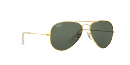 Ray-Ban Gold Full Rim Aviator Sunglasses RB3025I 0015 55 – Classic Stylish Eyewear