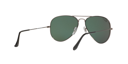 Ray-Ban RB3025I 004/58 Aviator Sunglasses – Silver Frame, Polarized Green Lenses, 58mm Medium Size