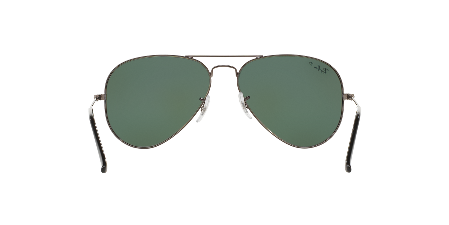 Ray-Ban RB3025I 004/58 Aviator Sunglasses – Silver Frame, Polarized Green Lenses, 58mm Medium Size