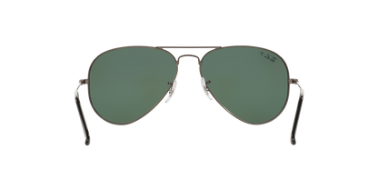 Ray-Ban RB3025I 004/58 Aviator Sunglasses – Silver Frame, Polarized Green Lenses, 58mm Medium Size