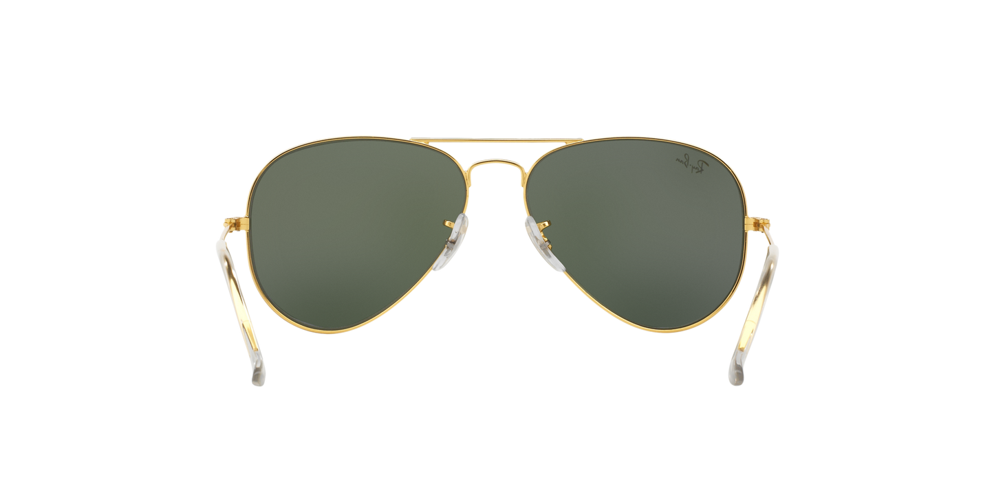 Ray-Ban Gold Full Rim Aviator Sunglasses RB3025I 0015 55 – Classic Stylish Eyewear