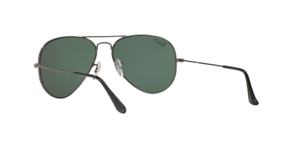 Ray-Ban RB3025I 004/58 Aviator Sunglasses – Silver Frame, Polarized Green Lenses, 58mm Medium Size