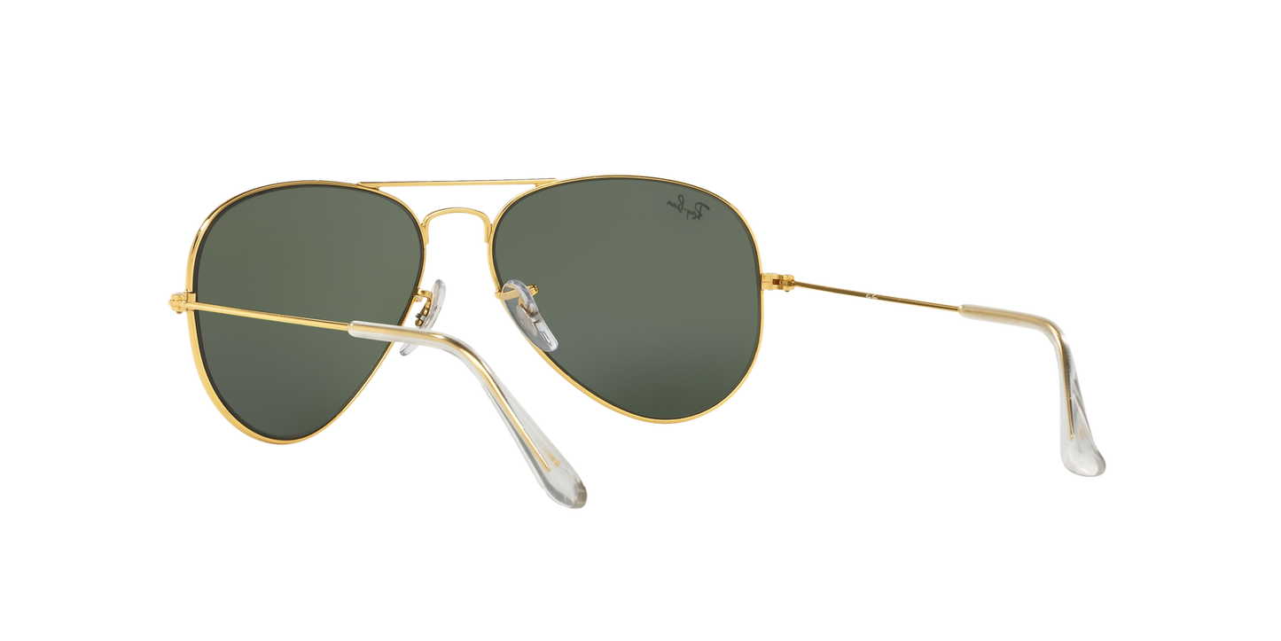Ray-Ban Gold Full Rim Aviator Sunglasses RB3025I 0015 55 – Classic Stylish Eyewear