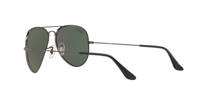 Ray-Ban RB3025I 004/58 Aviator Sunglasses – Silver Frame, Polarized Green Lenses, 58mm Medium Size