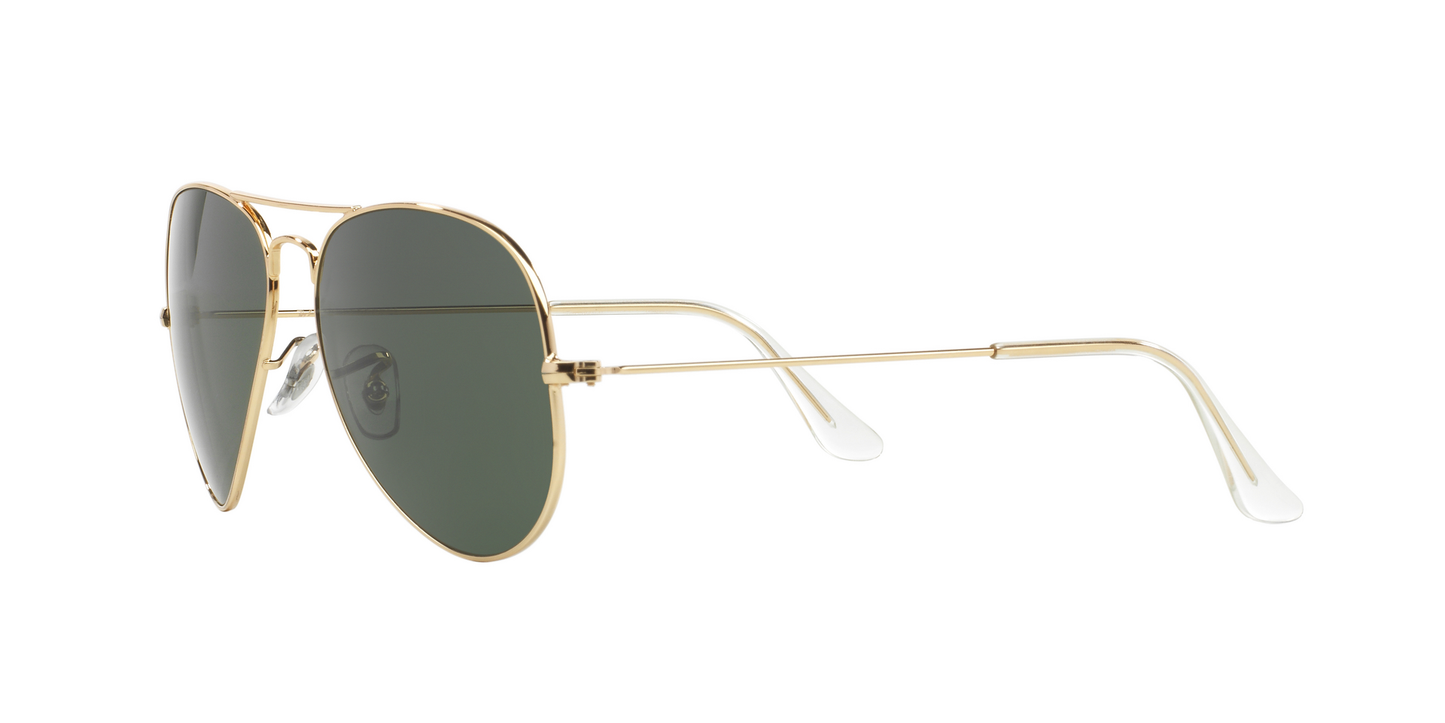 Ray-Ban Aviator Classic Sunglasses RB3025I L0205 58 – Timeless Gold Frame with G-15 Green Lenses