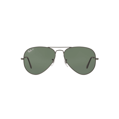 Ray-Ban RB3025I 004/58 Aviator Sunglasses – Silver Frame, Polarized Green Lenses, 58mm Medium Size
