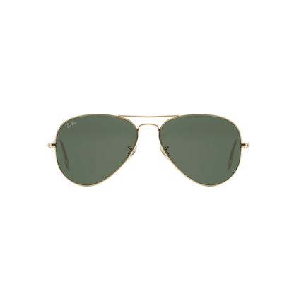 Ray-Ban Aviator Classic Sunglasses RB3025I L0205 58 – Timeless Gold Frame with G-15 Green Lenses