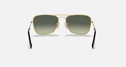 Ray-Ban RB3136 181/71 58 Polished Arista Gold Caravan Sunglasses – Classic Metal Frame