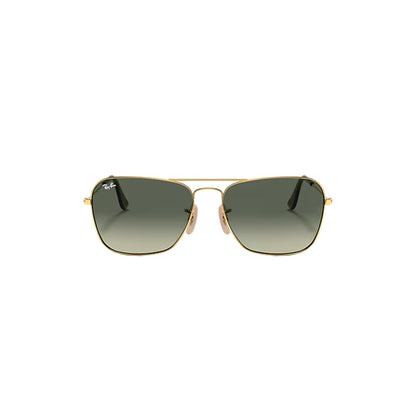 Ray-Ban RB3136 181/71 58 Polished Arista Gold Caravan Sunglasses – Classic Metal Frame