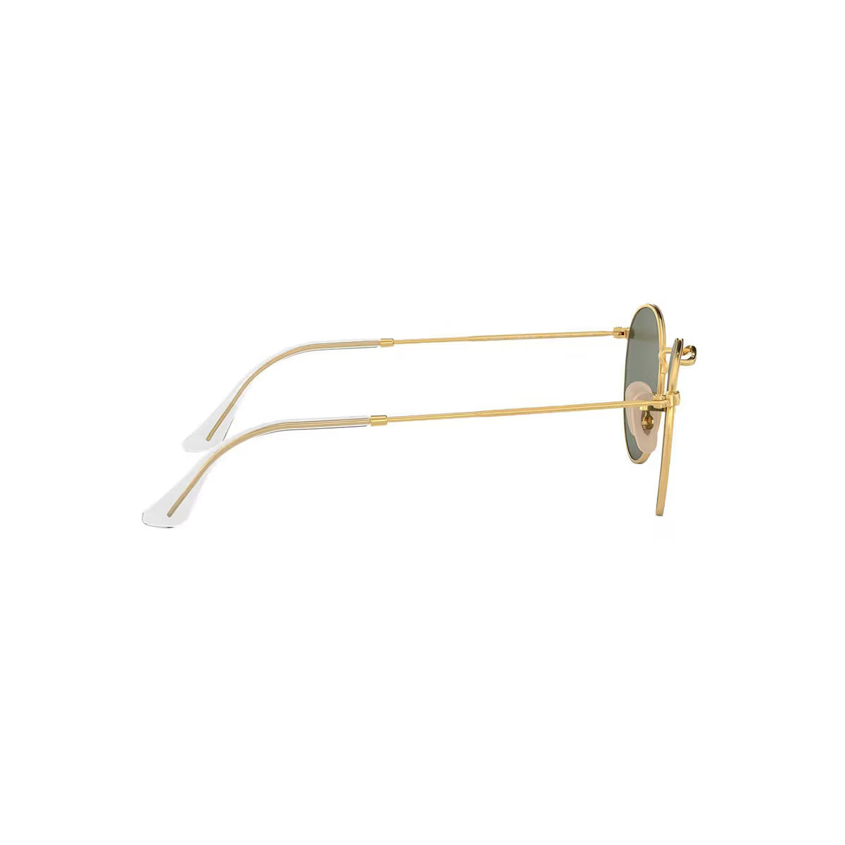 Ray-Ban RB3447 001 Round Metal Sunglasses – Gold Frame, 50mm Medium Size"
