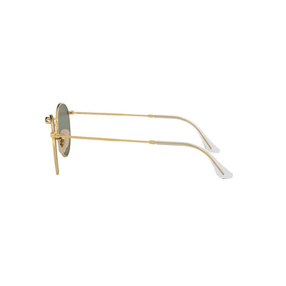 Ray-Ban RB3447 001 Round Metal Sunglasses – Gold Frame, 50mm Medium Size"