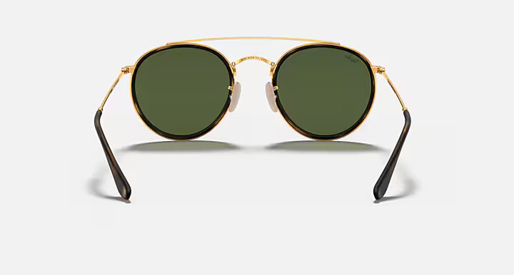 Ray-Ban RB3647N 001 Round Double Bridge Sunglasses – 51mm Classic Design