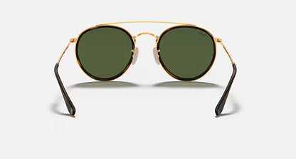 Ray-Ban RB3647N 001 Round Double Bridge Sunglasses – 51mm Classic Design