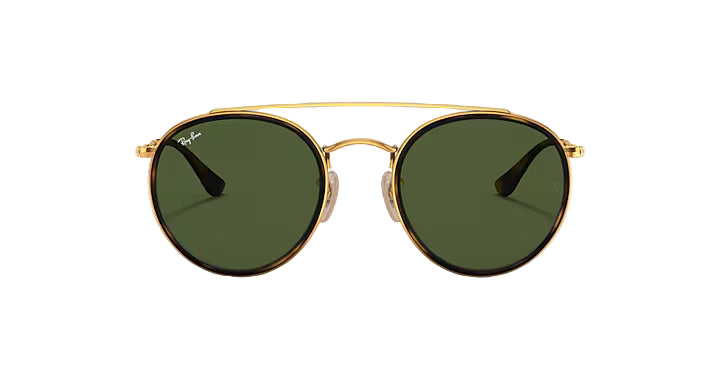 Ray-Ban RB3647N 001 Round Double Bridge Sunglasses – 51mm Classic Design