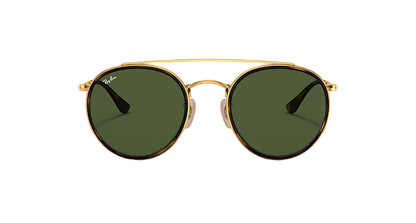 Ray-Ban RB3647N 001 Round Double Bridge Sunglasses – 51mm Classic Design