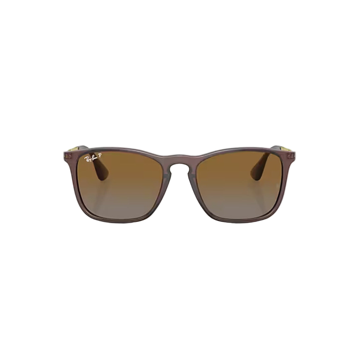 Ray-Ban Chris RB4187 6593/T5 Sunglasses – Transparent Brown, 54mm Polarized