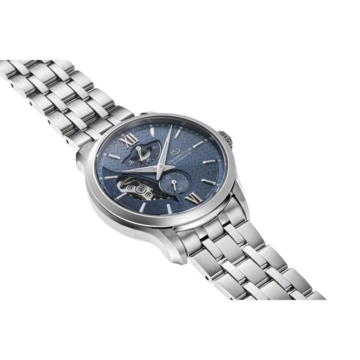 Orient Star Mechanical Light blue Dial Automatic Men's Watch RE-AV0B08L
