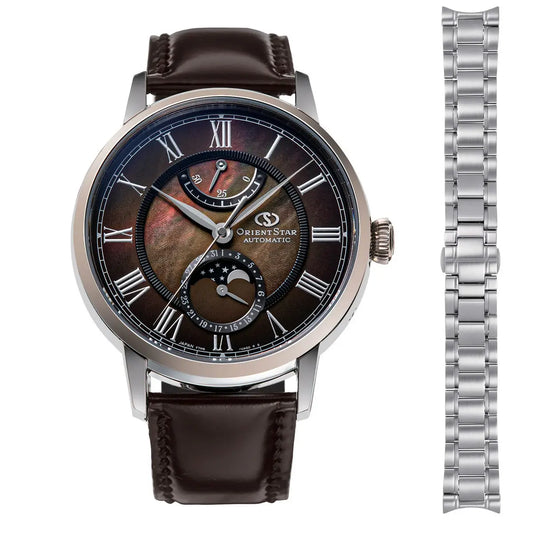Orient Star Classic Moon Phase Skeleton Automatic Men's Watch RE-AY0121A00B