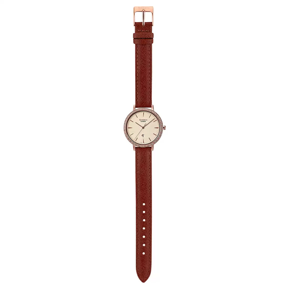 Casio SHEEN SHE-4535YGL-9AUDF - SH229 Pink Gold IP - Women's Watch