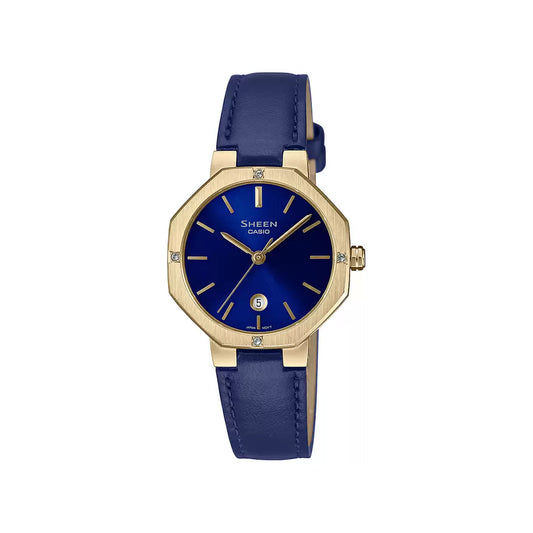 Casio SHEEN SHE-4543GL-2AUDF - SH293 Leather Analog Women's Watch
