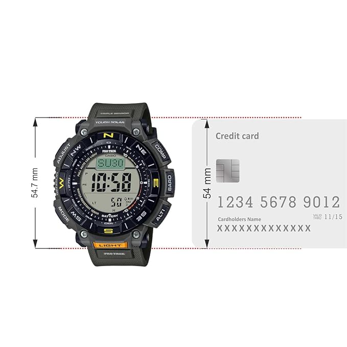 Casio PRG-340-3DR SL110 Protrek Digital Silicon Men's Watch