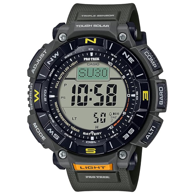 Casio PRG-340-3DR SL110 Protrek Digital Silicon Men's Watch