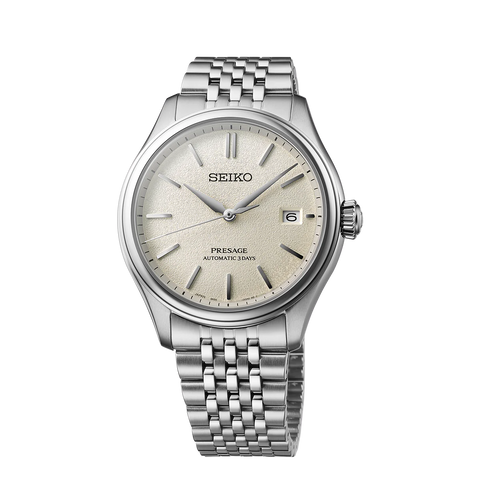 Presage Classic Series ‘Shiro-iro’ White Dial Men's Watch - SPB463J1 - Buy Now at Sai Creations Watches