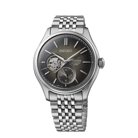 Presage Classic Series ‘Sumi-iro’ Open heart Men's Watch - SPB471J1 - Buy Now at Sai Creations Watches